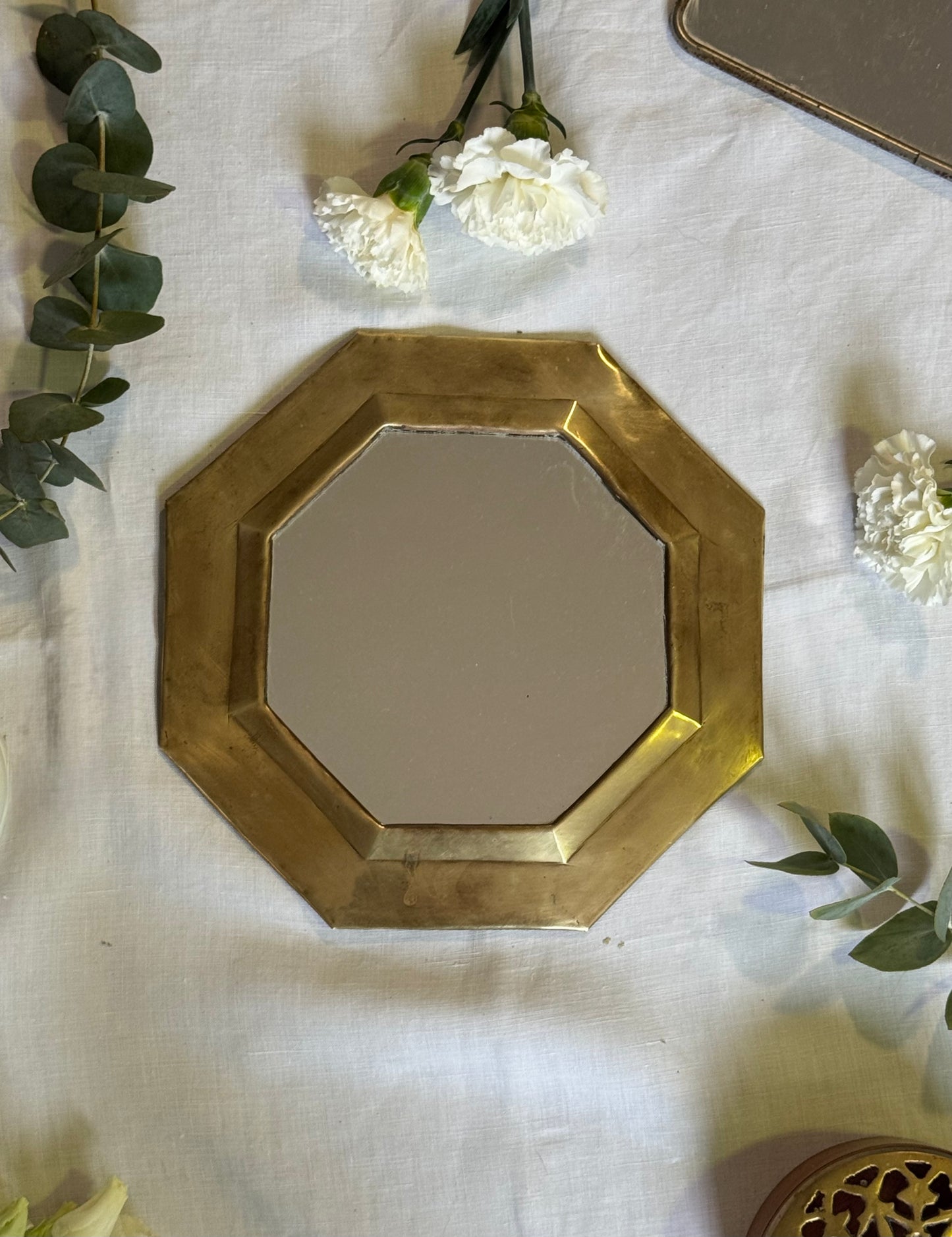 Miroir oriental laiton