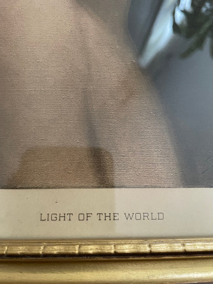 Reproduction de Light of the world encadrée