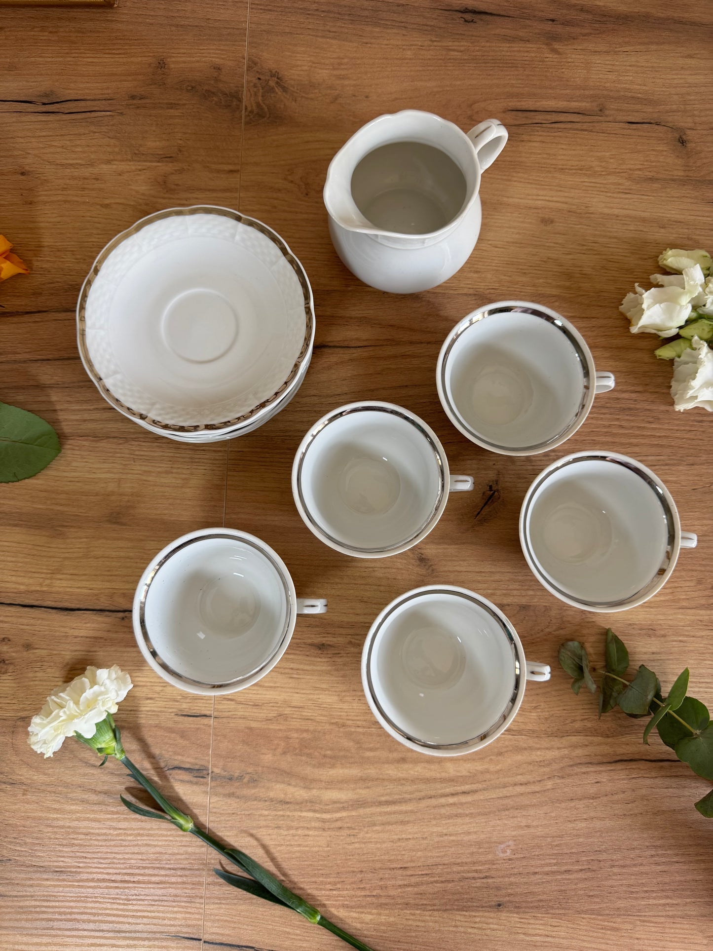 Service à café Thun en porcelaine fait en Tchécoslovaquie