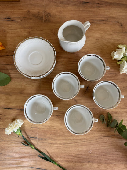 Service à café Thun en porcelaine fait en Tchécoslovaquie