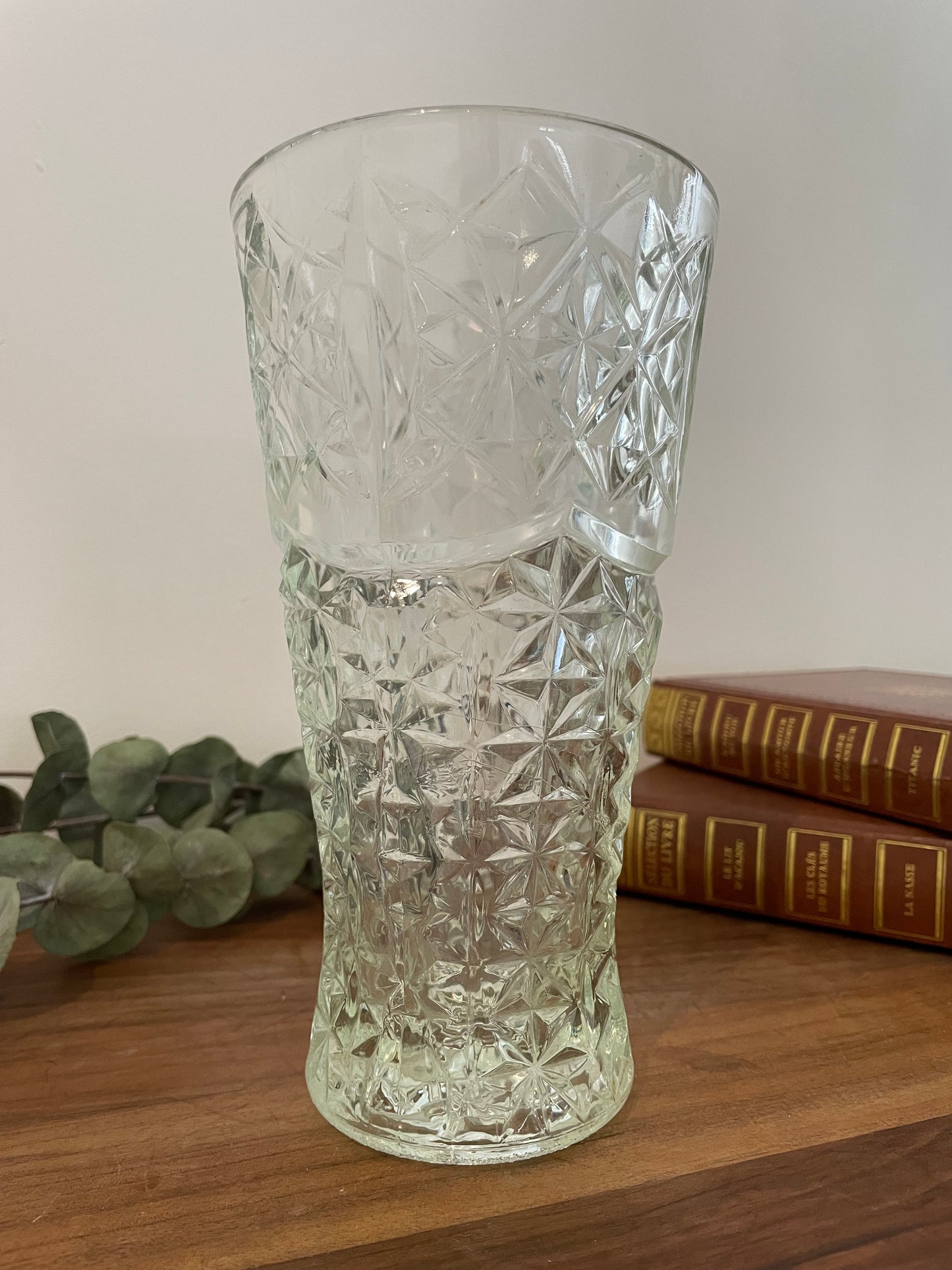 Vase en verre vintage