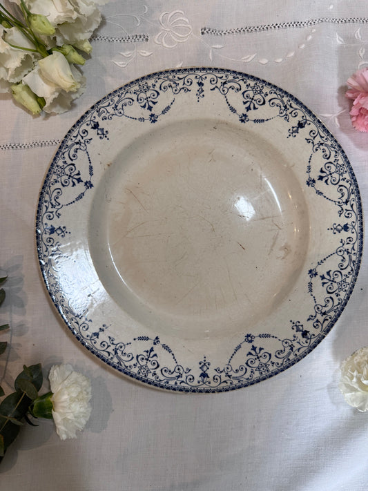 Plat rond terre de fer Balzac