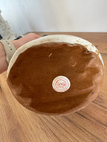 Sculpture la dame au paon vintage