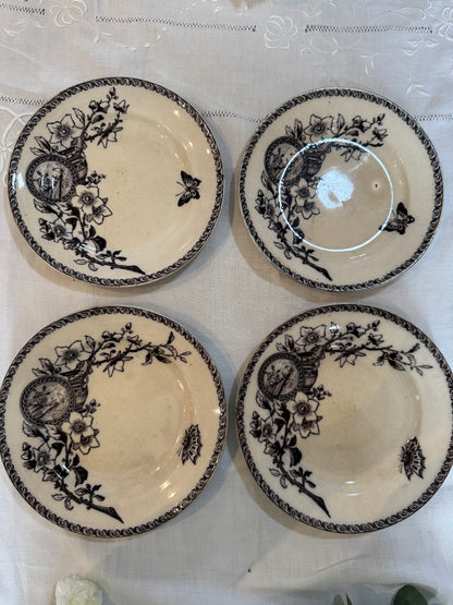 Assiettes Terre de Fer modèle Wallace Sarreguemines