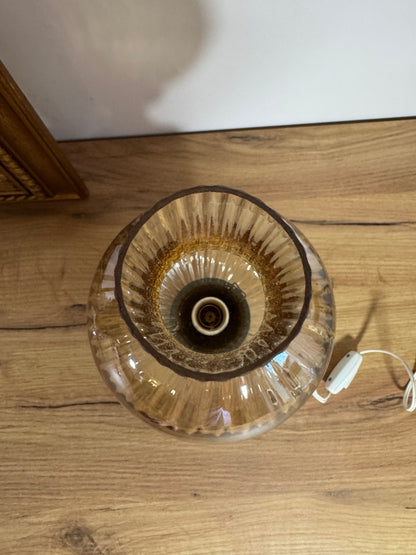 Lampe vintage doré globe