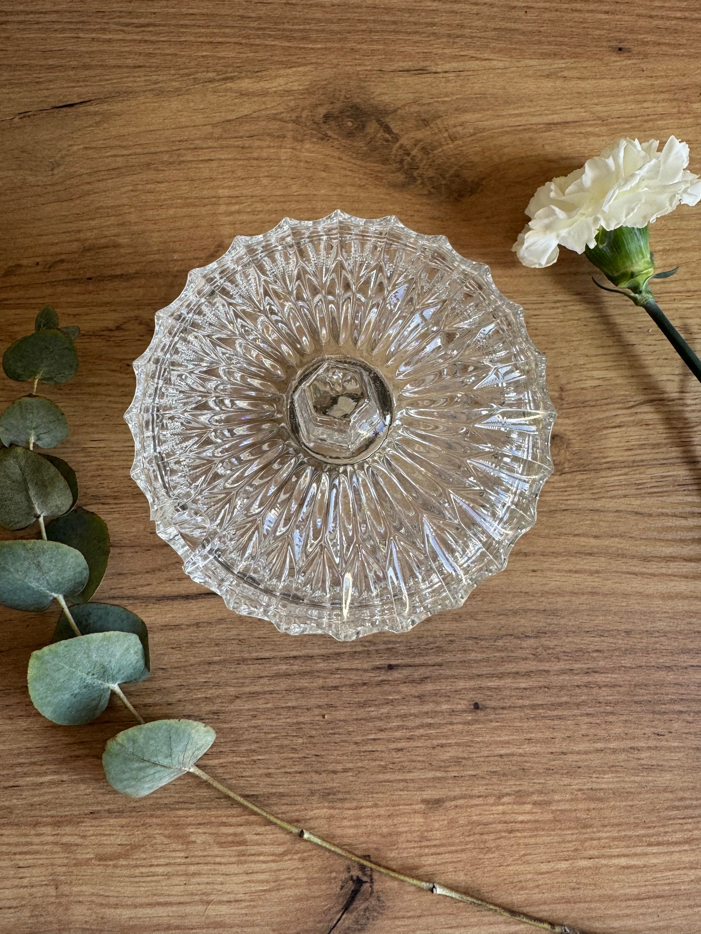 Sucrier en cristal vintage