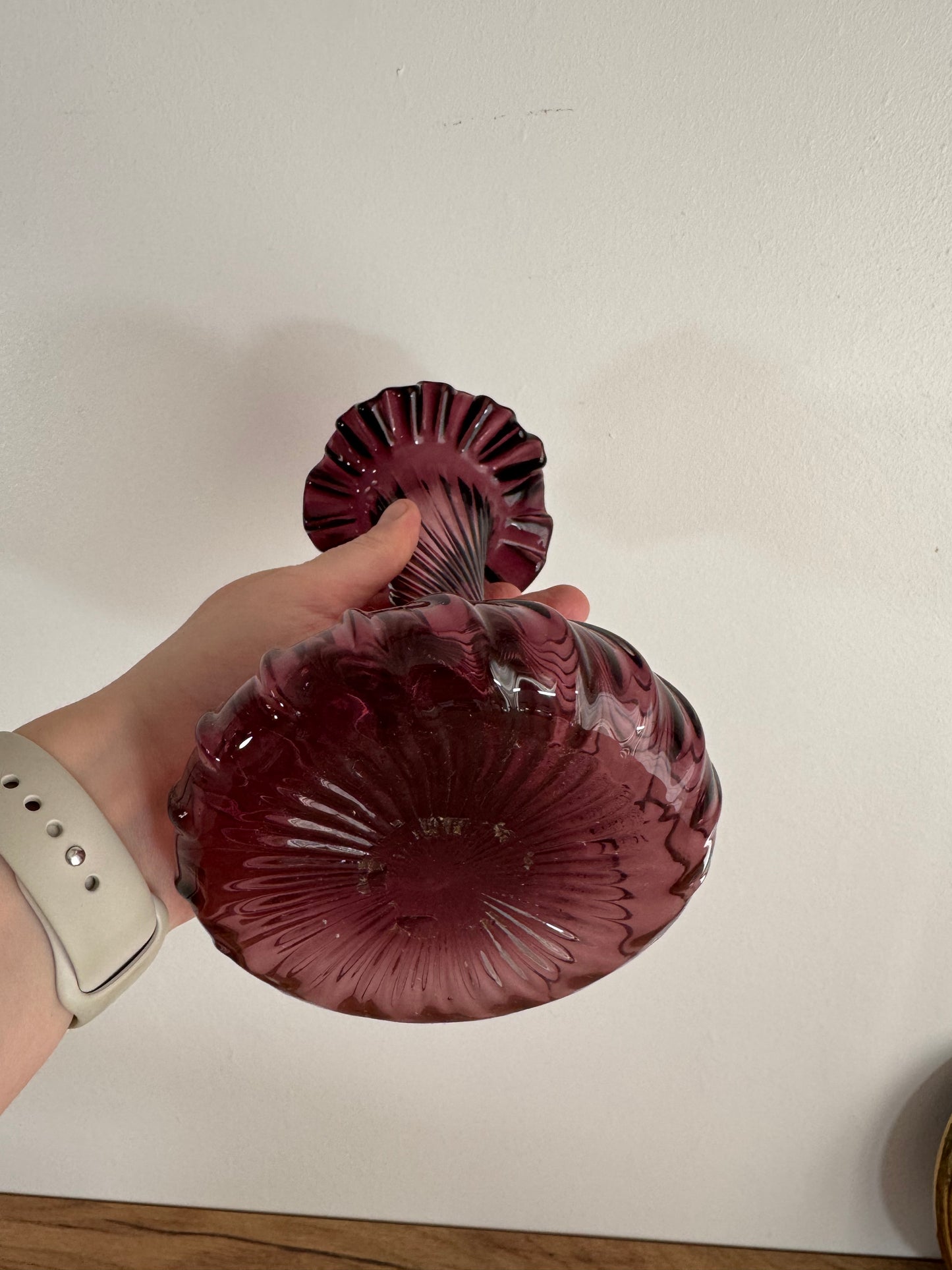 Vase torsadé vintage