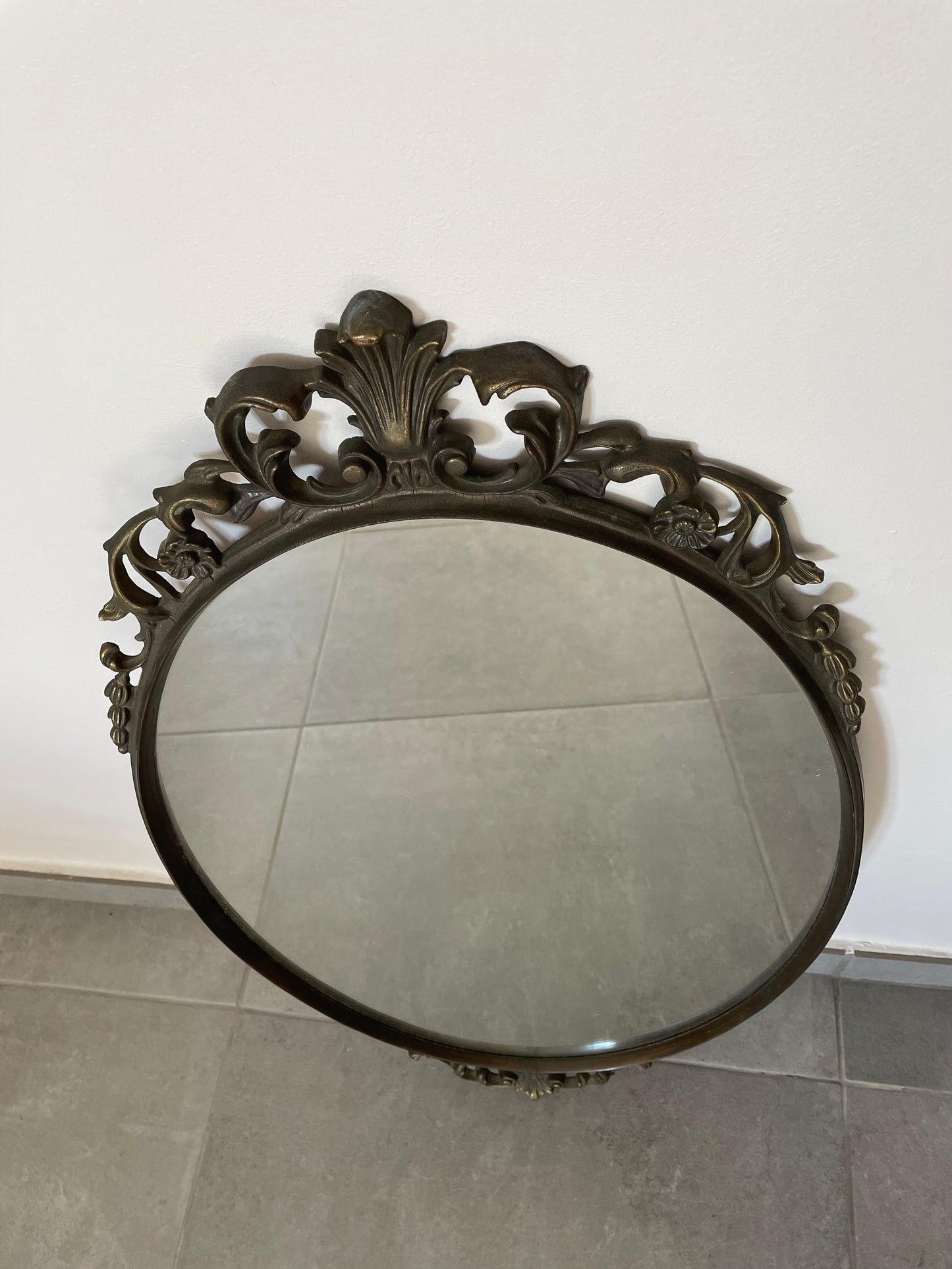 Miroir en bronze vintage