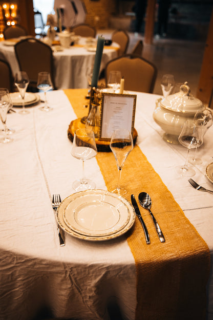 Package art de la table "élégance en doré" (10 personnes)