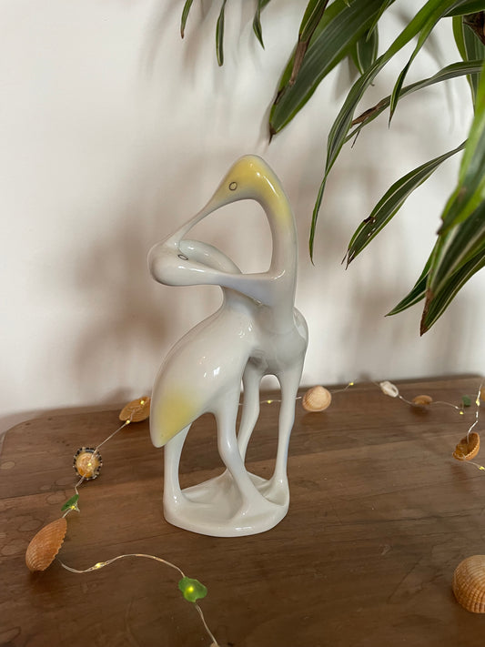 Figurine d’Ibis en porcelaine hongroise