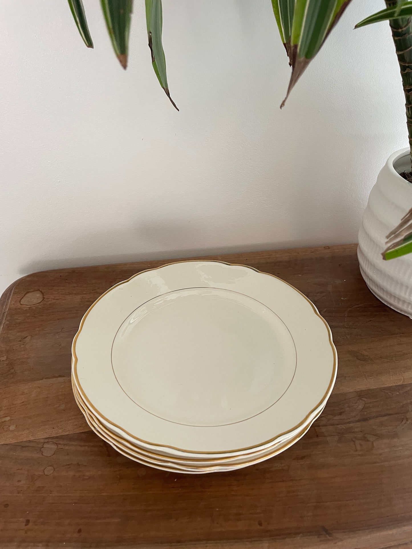 Assiettes dorées Villeroy & Boch x4