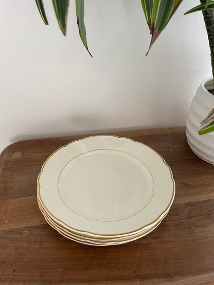 Assiettes dorées Villeroy & Boch x4