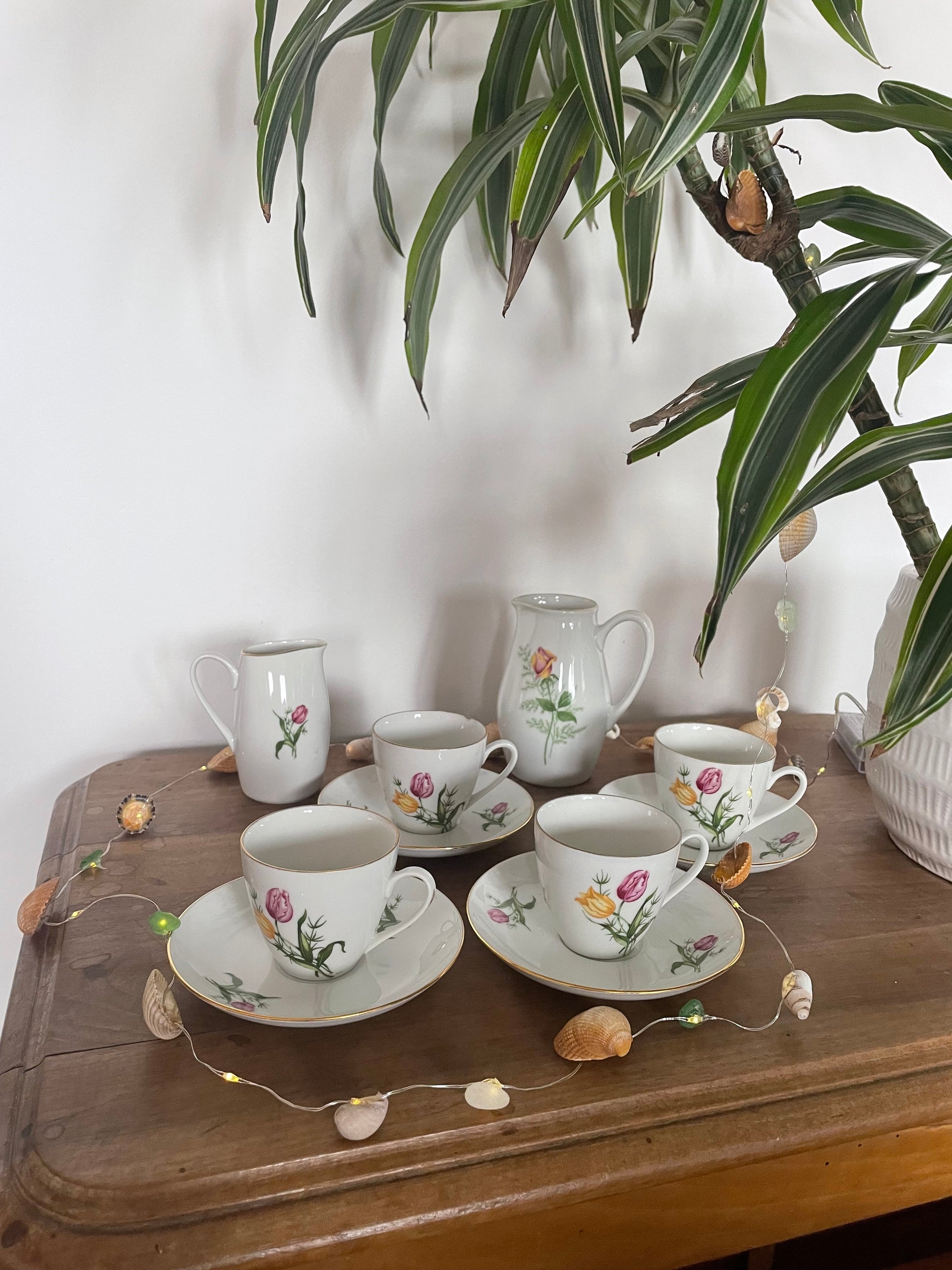 Service à Café En Porcelaine De Bohème - Marque Thun - Occasion