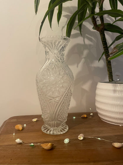 Vase ciselé transparent